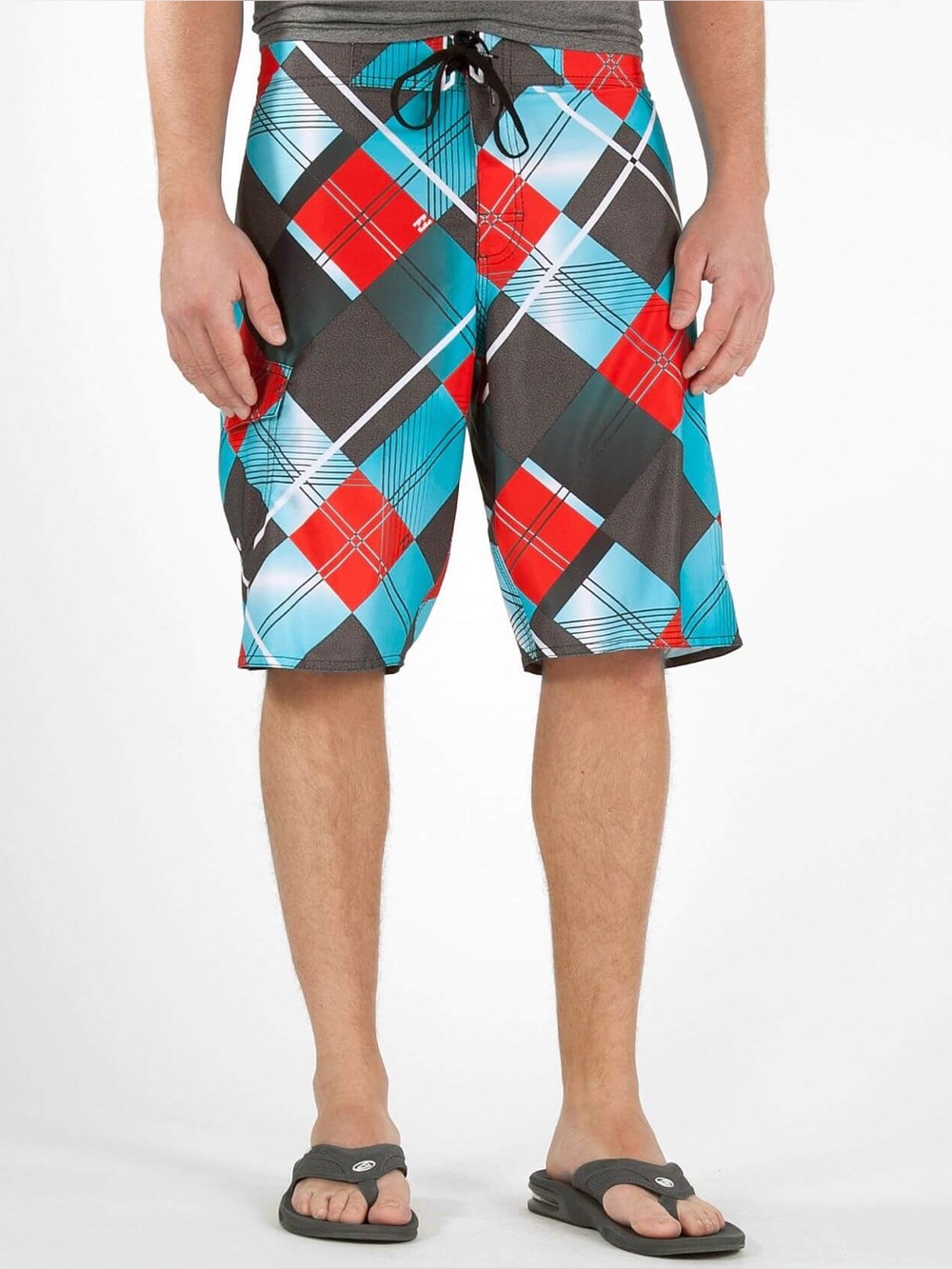 Billabong Buckle Exclusive Plaid Tornado Boardshorts - Picture 5 of 7